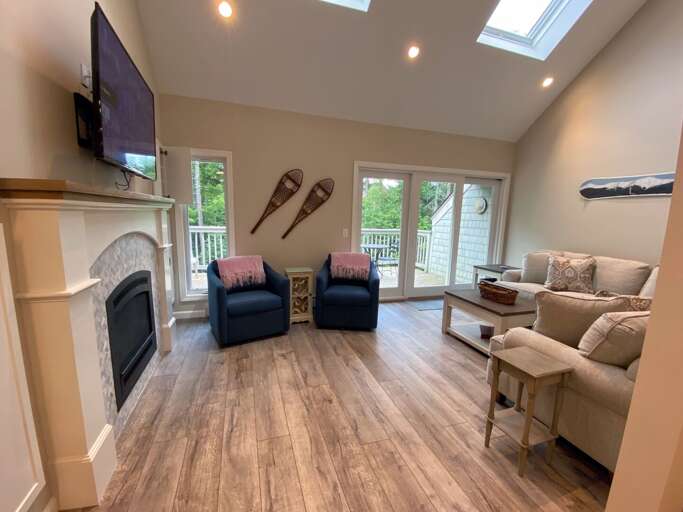 Newly renovated home with new fireplace