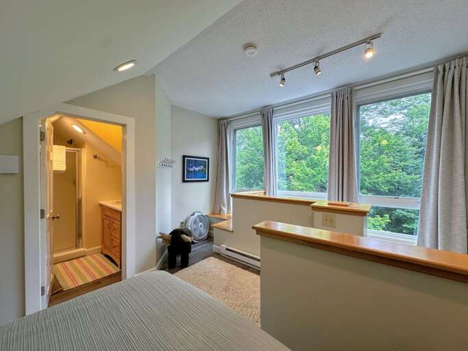 Loft area with full bath with shower