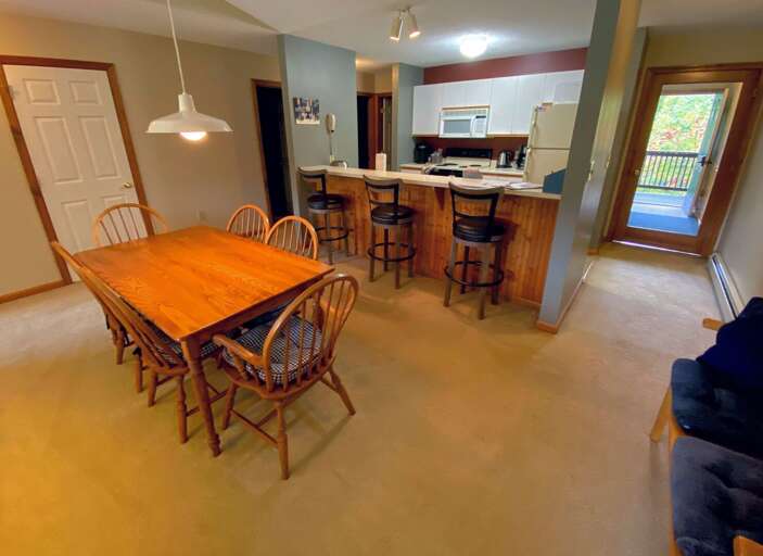 Dining Area And Kitchen In Vacation Rental