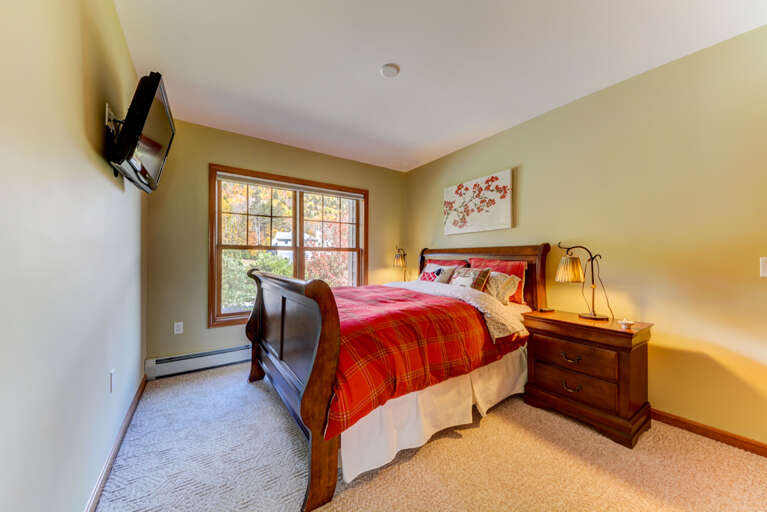 Located on the second floor and features a Queen bed with private bathroom. Sleeps 2. Located on the second floor and features a Queen bed with private bathroom. Sleeps 2.