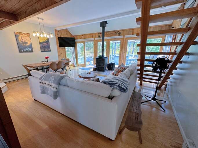 Side view of the main living space