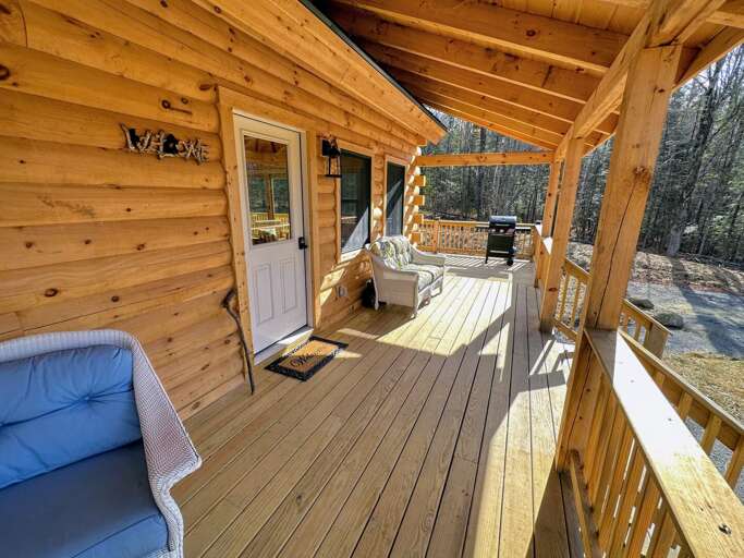 Large private yard with firepit