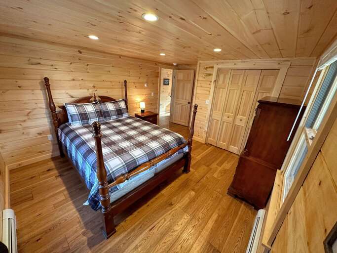 Queen bed and large closets