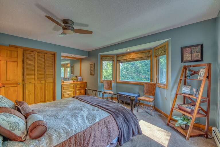 Main level King bedroom in summer, a few furniture pieces have changed Main level King bedroom in summer, a few furniture pieces have changed