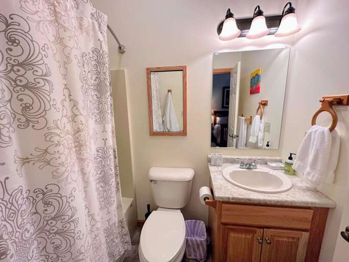 Half bath located on the main level.