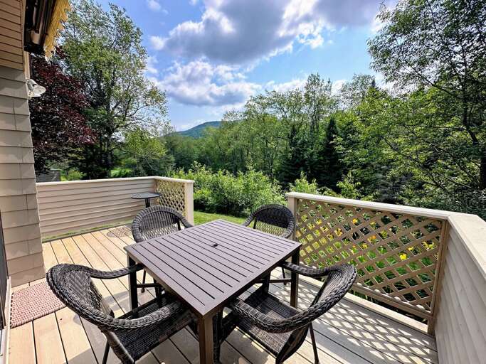 Rear deck on the Ammonoosuc river Rear deck on the Ammonoosuc river