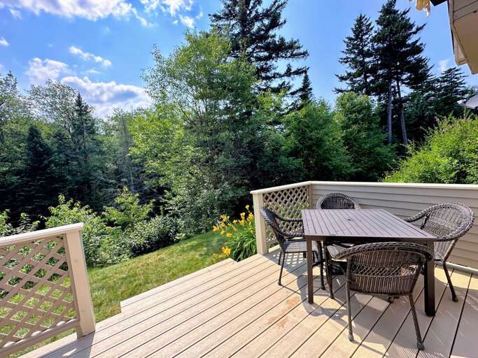 Rear deck on the Ammonoosuc river Rear deck on the Ammonoosuc river