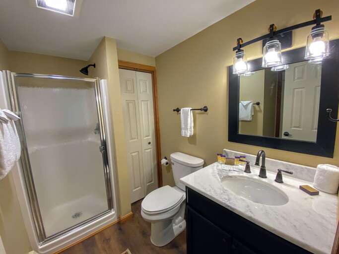 Main shared bath with shower