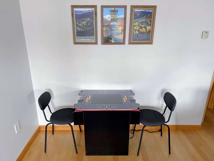 Lower Level Living Area Game Console