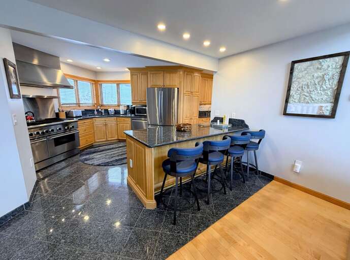 Main level Kitchen and Dining Areas