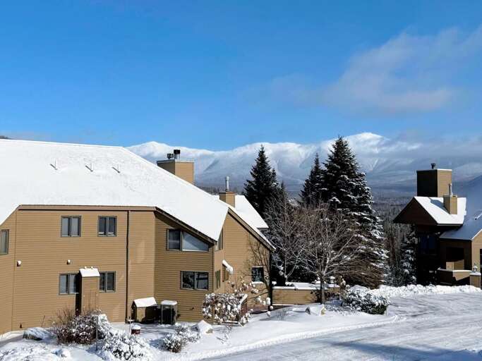 Unobstructed views of Mt Washington from this unit