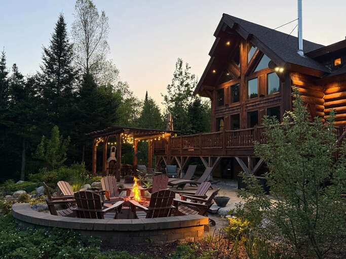 Evenings at the West Mountain Lodge are magical!