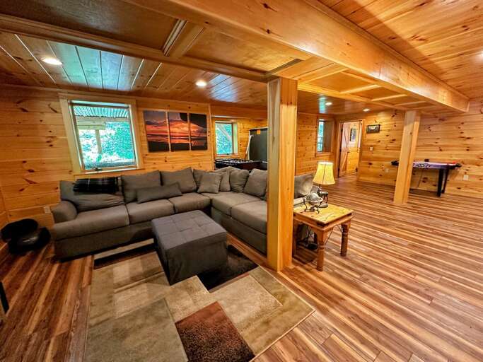 Lower Level game room and TV
