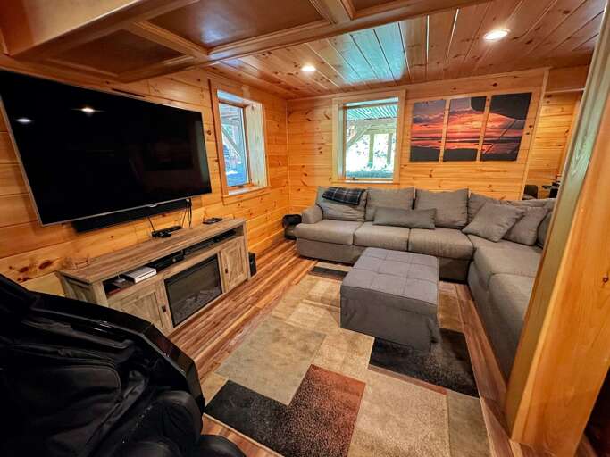 Lower Level game room and TV