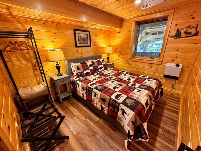 Lower level Queen Bedroom 1