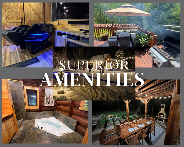 The home offers a seemingly endless list of amenities, from the swimspa and hot tubs to the indoor Jacuzzi, massage chair, ping pong, foosball, air hockey, and more!