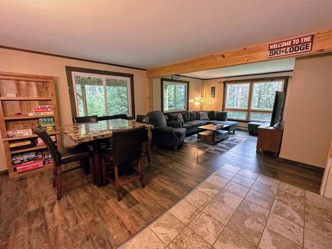 Lower level living area