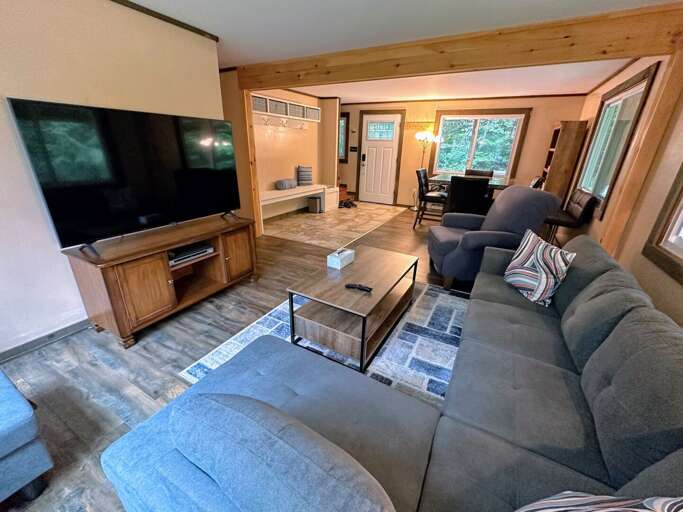 Lower level living area