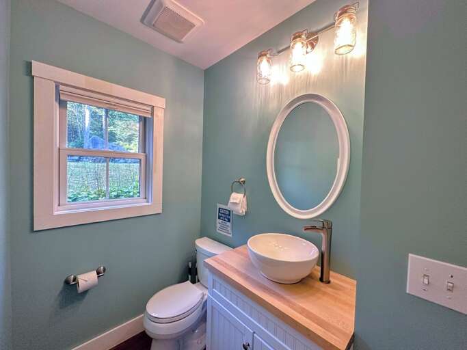 Main level half bath