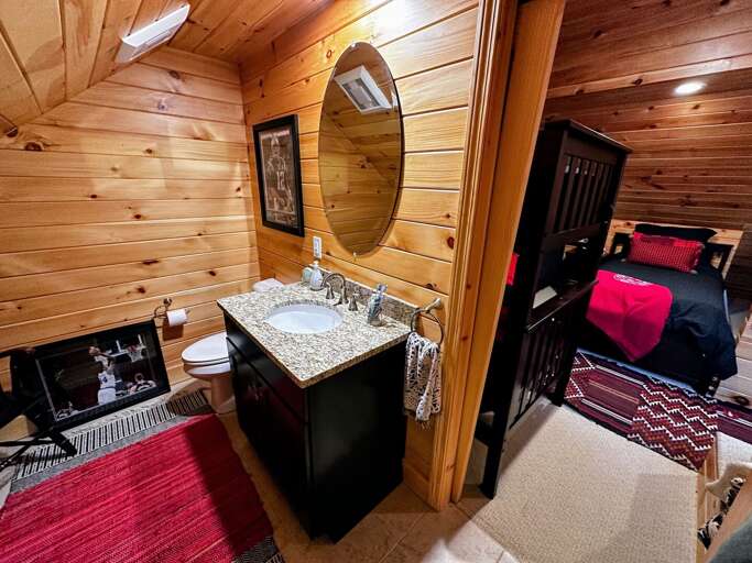 4th level/loft bedroom half bath