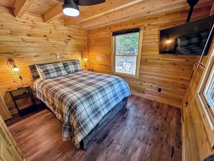 Main Level Queen Bedroom 2 with TV