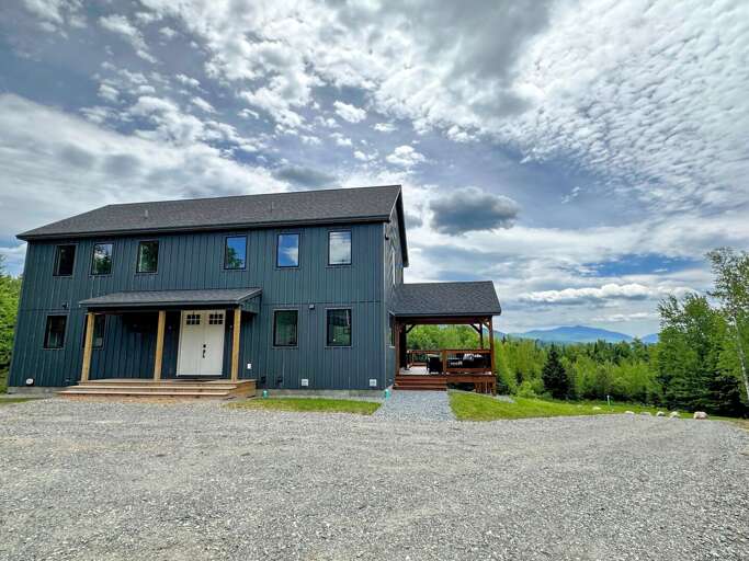 Entry side of the house