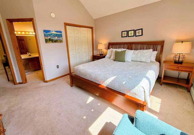 Upper level King bedroom with private bath