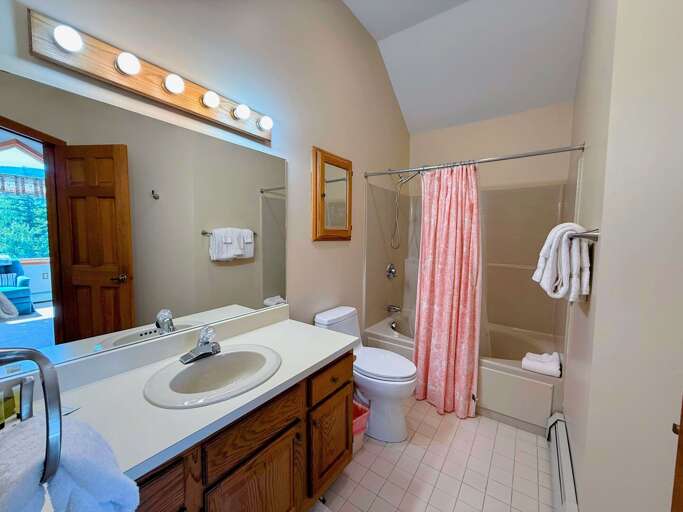 Upper Level King Bedroom Private Bath with shower/tub combo