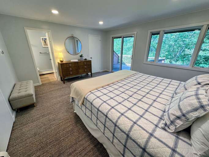 Upper level King Bedroom with ensuite bath