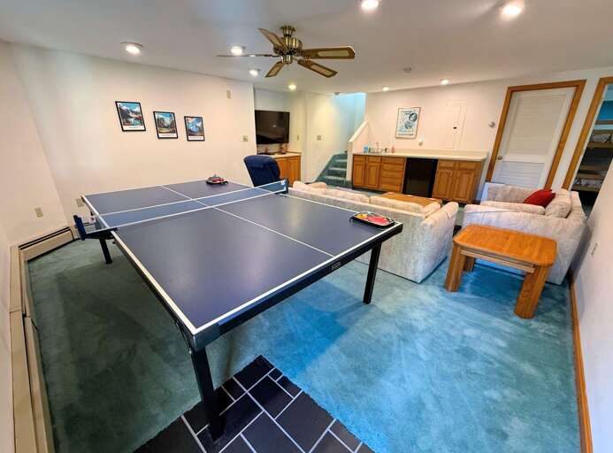 Ping Pong Table in the lower-level family room Ping Pong Table in the lower-level family room