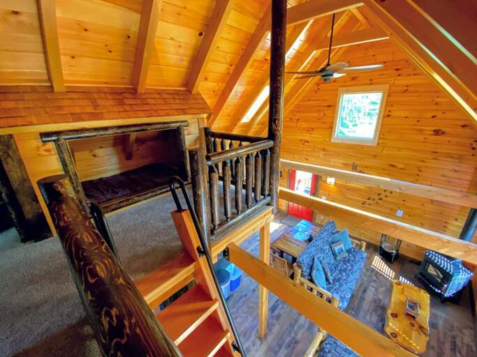 Bear Cabin - Loft area side view