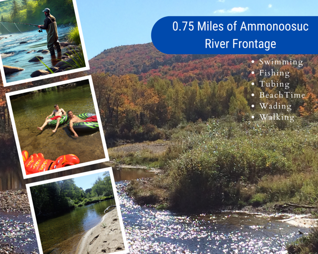 With nearly a mile of riverfront, enjoy the beach, swim, fish, tube, or explore the National Forest, wading through shallow waters and spotting wildlife.