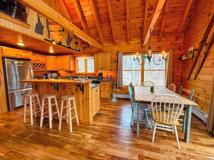 There's extra seating at the breakfast nook There's extra seating at the breakfast nook