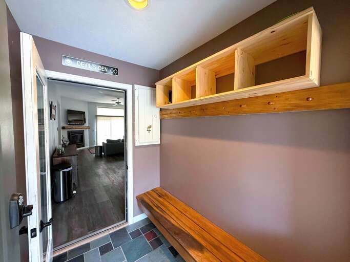 Convenient mudroom for all your gear Convenient mudroom for all your gear