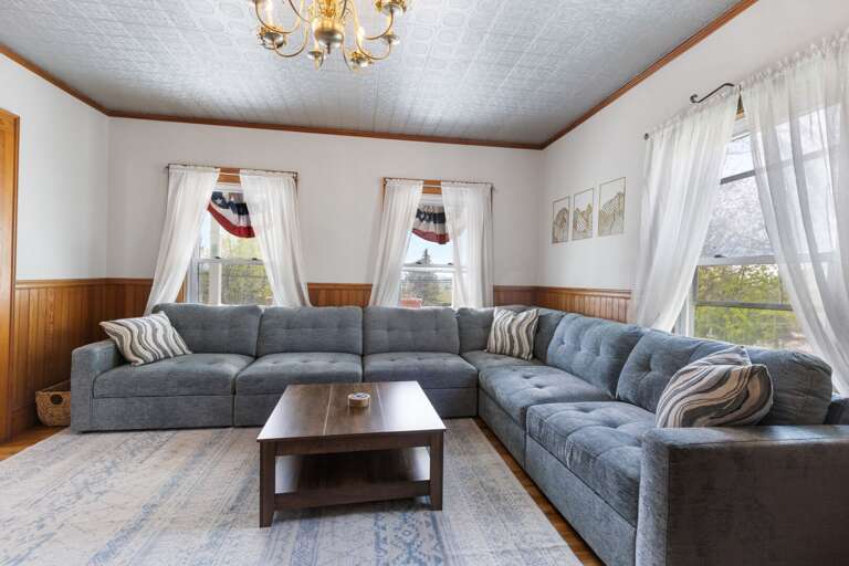 This home easily accommodates large families or groups traveling together