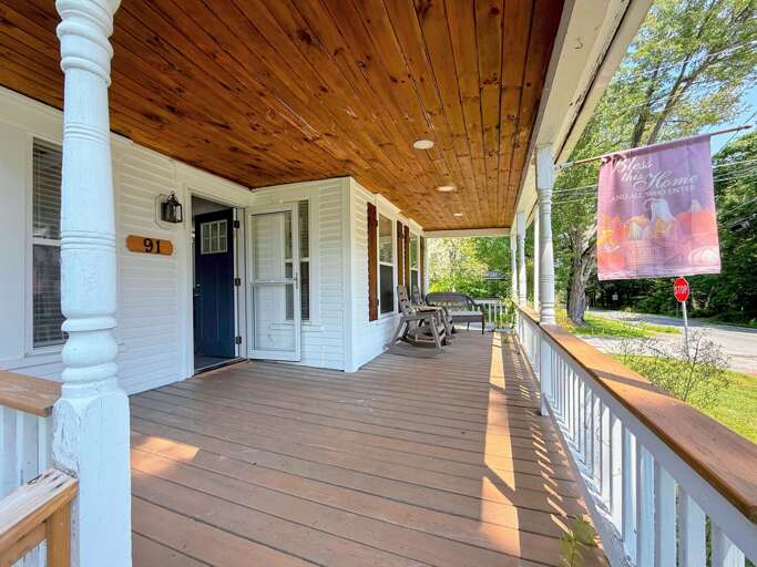 Front entry on the street side