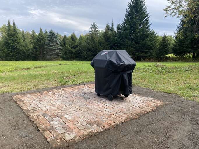 Propane grill provided for guest use