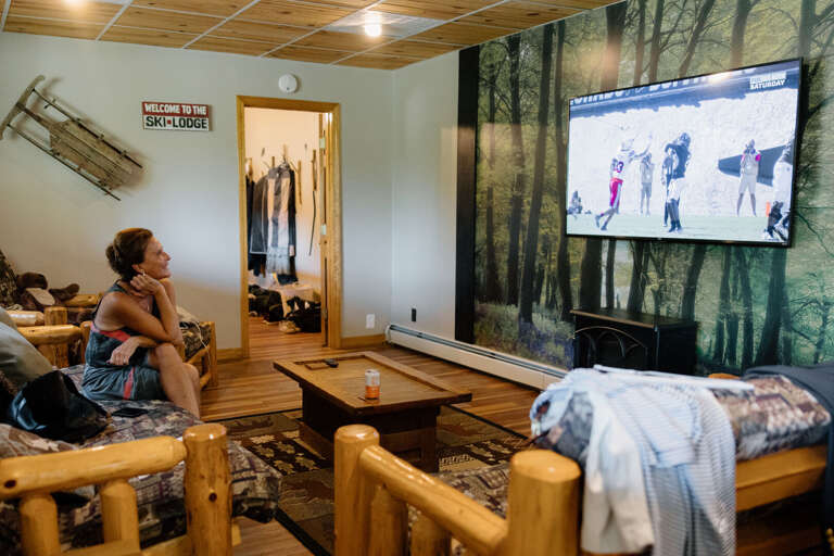 Enjoy a movie or a game in the TV room downstairs!