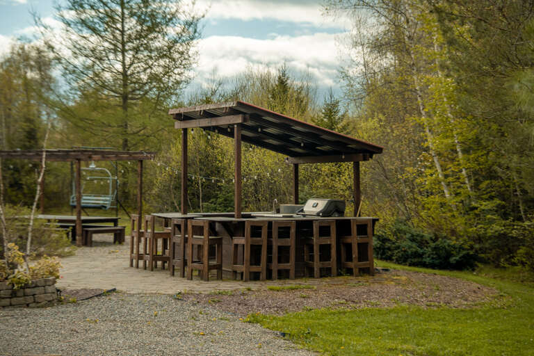 Enjoy the outdoor kitchen (but there's also a second grill on the deck!)