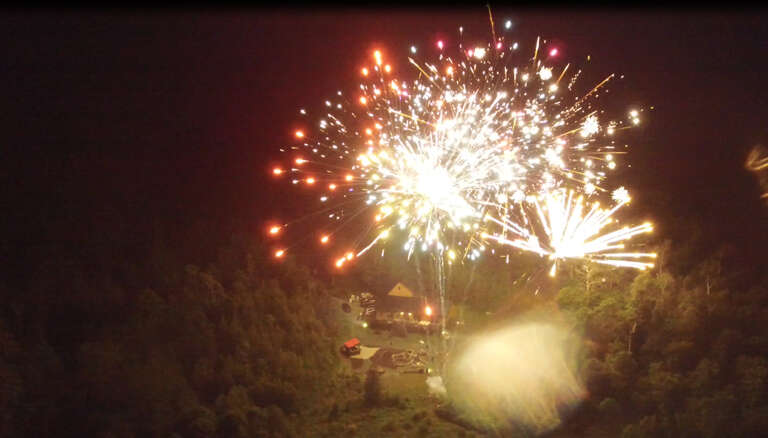 Fireworks over Moose Lodge