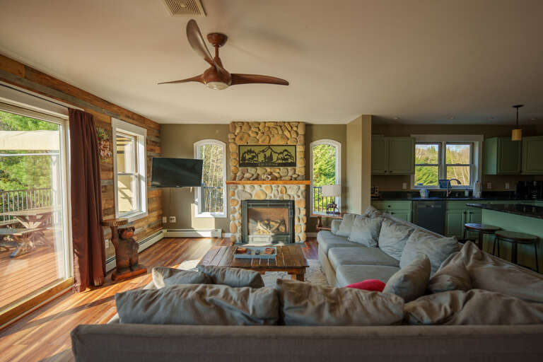 Inside Moose Lodge is equally impressive, blending rustic charm with modern comfort!