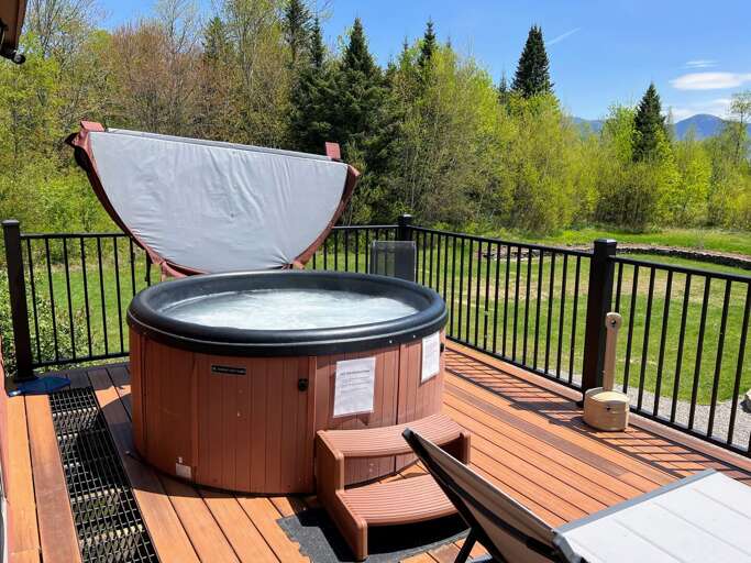 Nice views from the hot tub