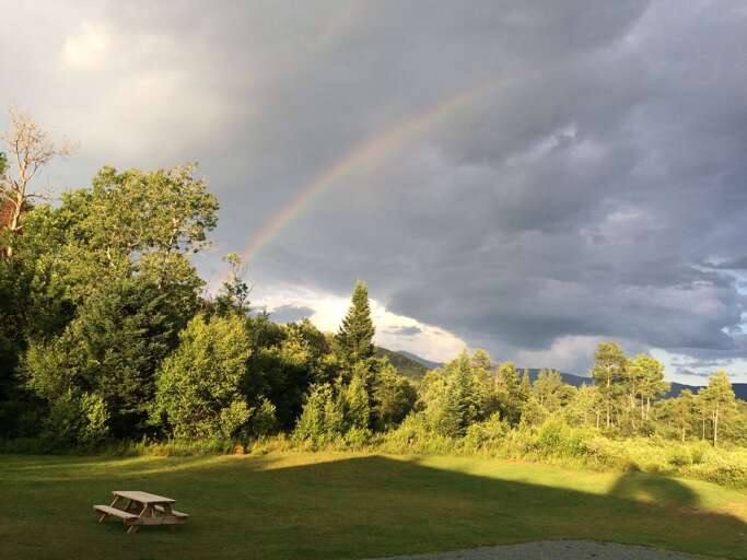 Serene scenery after a storm