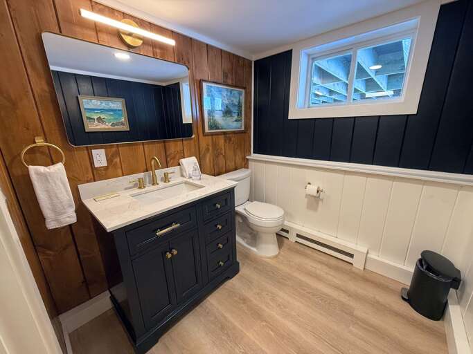 An additional bathroom downstairs for added convenience