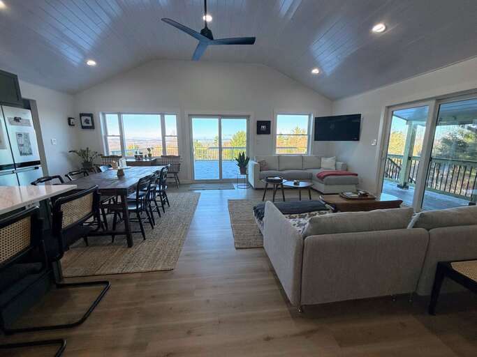 Imagine relaxing here while soaking in the 180 degrees views?