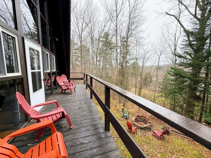 The main level deck