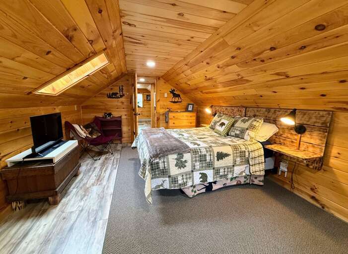 Primary upstairs bedroom with King Bed