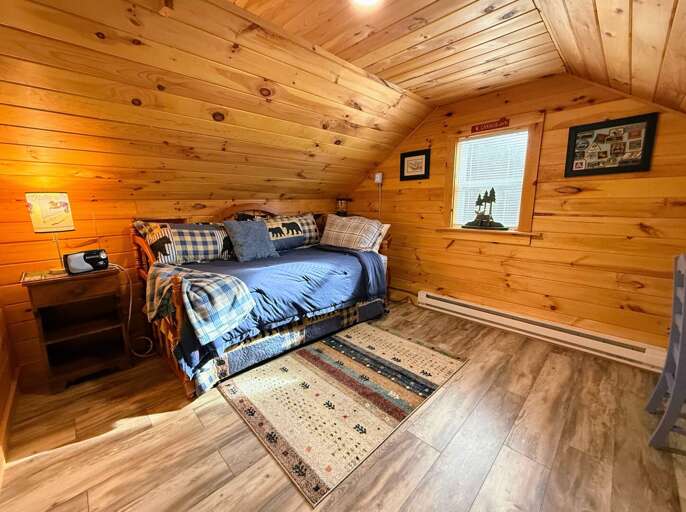 Second upstairs bedroom with Twin and Twin Trundle