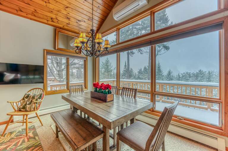 Dining Area with Mountain Views
