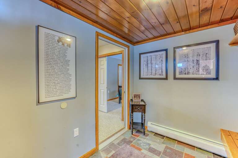 Mudroom opens up to Main Living Area and Main Level King Bedroom